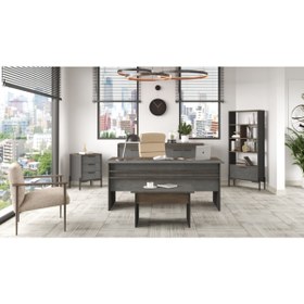 Resim Robin Home Berlin Abcde Ofis Büro Masa Takımı Barok-antrasit 