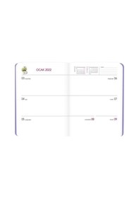 Resim Turnowsky A5 2022 Haftalık Ajanda - Sakura Pembe 