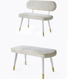 Resim Göksu Sırtlı ve Sırtsız Bank Takımı Mutfak Bench 102cm 