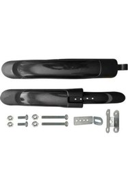 Resim abnturk Ön ve Arka siyah bisiklet çamurluğu seti 