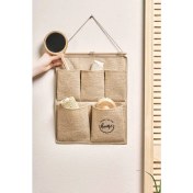 Resim Ocean Home Textile Jüt 2 Katlı Çok Amaçlı Askılı Duvar Tipi Dolap İçi Banyo Mutfak Düzenleyici Organizer 35x45 cm 