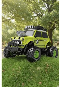 Resim Koyu Pembe Uzaktan Kumandalı Full Fonksiyon Şarjlı Işıklı Off-road Oyuncak Araba 27.5 Cm Yeşil 
