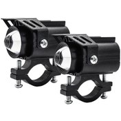 Resim Honmex Motosiklet Spot Lambası 60w 9-80v 200m Işık Aralığı 4 Mod: Beyaz/sarı/sarı+beyaz/flash - Siyah Çift Set 