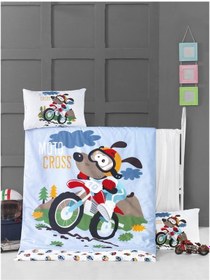 Resim Komfort Home Bebek Uyku Seti %100 Pamuk / Moto Cross 