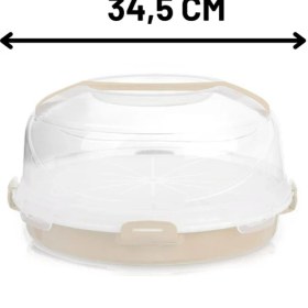 Resim Melkan Home Hazneli Kek Fanusu Pasta Fanusu 7 Litre + 2,5 Litre Hazneli 