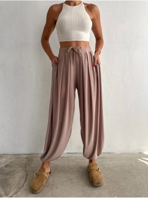 Resim 02Lady Fashion MODAL KUMAŞ YUMUŞAK DOKU ŞALVAR PANTOLON 