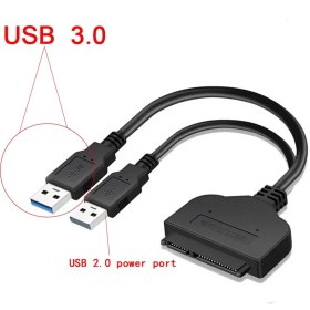 Resim Aogo SSD HDD Bağlantı Kablosu USB 3.0 2.5" Sata Harici Disk Kablo USB 3.0 Sata 22PIN Sata 