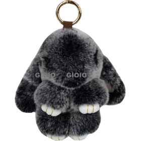 Resim Silver1 Gıoıo Yeni Sevimli Gerçek Saç Tilki Küçük Cinderblock Saç Araba Anahtarlık Kolye Ins Pixie Peluş Top Çanta Aksesuarları (Yurt Dışından) 