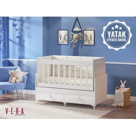 Resim Veraexclusive Yataklı, Anne Yanı, Çekmeceli, Sallanır Beşik Beyaz 