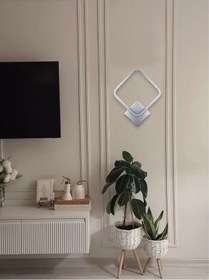 Resim Kira Aplik Modern Tasarım Gri Renk Gün Işığı Ledli Banyo - Mu... Gri 