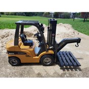 Resim Huina 1/10 Yüksek Kalite Rc Model Forklift Uzaktan Kumandalı Metal Iş Makinası - 2.4g 8 Kanal 