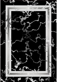 Resim Rovigo Home Dijital Baskı Yıkanabilir Kaymaz Taban Salon Halısı Ve Yolluk Rvg0838-fnl48 Siyah 