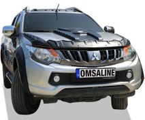 Resim Mitsubishi L200 Dragon Ön Kaput Rüzgarlığı - Koruyucu 3 Parça 2015-2019 Arası 