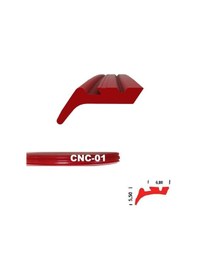 Resim Contacall Cnc Kızak Fitili Puntalı Sıyırıcı Tipi Cnc Contası 5 Metre Kırmızı 