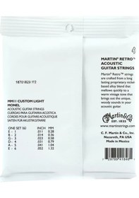 Resim Martin M175, 80/20 Bronz,Akustik Gitar Teli-(11-52)-PENA HEDİYELİ 