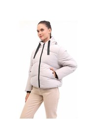 Resim Lumberjack Wl 2nora 5pr Gri Kadın Kısa Kaban 102028716 Ekru 