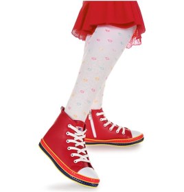Resim Kiko Kids Pant Günlük Bağcıklı Fermuarlı Kız Bebek Spor Ayakkabı Kırmızı Kırmızı 