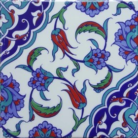 Resim Can Seramik 20*20 Cm Cç44 Kütahya Çini Karo 5' Li 1 Paket 