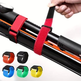 Resim 12 Adet Çok Renkli Elastik Çubuk Kayışları - Güvenliği Tokalı Dayanıklı Naylon Elastik Bantlar, Döküm, İplik ve Uçlu Balıkçılık Kamışları için Uygun - Ekipmanı Düzenlemek ve Koruma İçin Temel Balıkçılık Aksesuarları 