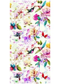 Resim Suntek Çiçek Statik Streç Vitray Cam Filmi Gizlilik Buzlu 6 