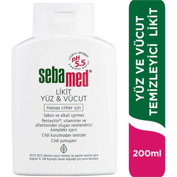 Sebamed Likit Yüz & Vücut Temizleyici 200 ml - standart / standart Fiyatı ve Özelliklerı - Badem