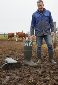 Resim Daytex Konçlu O4 Çizme Çiftlik ve Sanayi İçin -30°C Soğuğa Dayanıklı, SRC Kaymaz ve Darbe Emici İş Çizmesi 