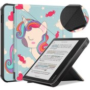 Resim Kobo Libra Colour/kobo Libra 2 Folio Kılıf Çok Açılı Standlı İnce Tablet Kılıfı 