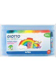 Resim Giotto 295100 Plastik Kutu 12 Renk Pastel Boya 