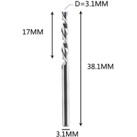 Resim 2Liyao WD2F-D3.1-L17 Dreanique 1 Adet Katı Karbür Freze Kesici 3.175 4 6 8mm 2 Flüt Spiral Yönlendirici Bit Karbür Uçlu Değirmen Ahşap Mdf Yukarı Kesme Aşağı Kesme (Yurt Dışından) 