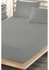 Resim Ely Parker Alez Sıvı Geçirmez Pamuklu Kapitoneli Fitted Çift Kişilik Tek bebek su yatak Koruyucu YSTK79 Gri 