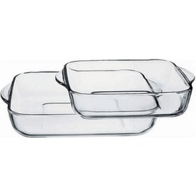 Resim Paşabahçe Clasıc Borcam Kare Tepsi Seti 2li 159028 