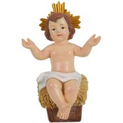 Resim Suntek Raflar Için Taçlı Bebek İsa Doğuş Figürü El M 