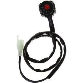 Resim R-evrensel Atv Motosiklet Çift Spor Kir Dörtlü Başlangıç Korna Öldürme Durdurma Anahtarı Düğmesi Motosiklet Aksesuarları 