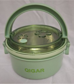 Resim Tantitoni QIGAR, 700ml, Çelik, Yuvarlak, Yemek taşıma kabı, Sefer tası, Yemek termosu, FOOD 1111Y 