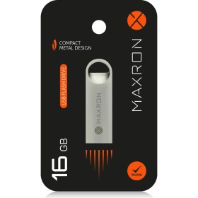 Resim Maxron 16 GB Flash Bellek Metal Gövde Ömür Boyu Garantili Güvenli USB Bellek Data Traveler 