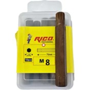 Resim Rico 10 Adet Uzun M8 Torx Bits Uç S2 Çelik 