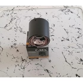 Resim Cata CT-5421 Foça Tekli Dekoratif Armatür Siyah-Platin 7 W Led Ampullü 