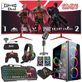 Resim Braventa Collection Zeiron SX75 I7-860 16GB 240GB GT730 24 Dual Curved Oyuncu Masaüstü Bilgisayar 