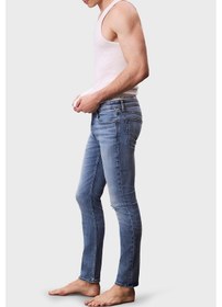 Resim Calvin Klein Erkek Kot Pantolon Lv04rc712g X6s Mavi Mavi 