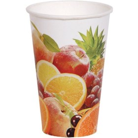 Resim 12 Oz Karton Kağıt Soğuk Içecek Meşrubat Bardağı - 100'Lü 