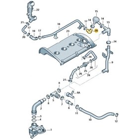 Resim Audi A4 02-04 1.8t Bfb Bex Motor Hava Valfi Alt Borusu 06b103221g Adet - 1 Adet 