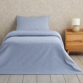 Resim English Home Tek Kişilik Nevresim Seti Koyu Mavi 