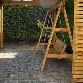 Resim Zeytin Ağacından İki Kişilik Salıncak, Bahçeniz ve Terasınız İçin Rahat ve Şık Salıncak 