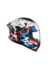 Resim Mt Helmets Mt Stinger 2 Yozu A7 Parlak Kapalı Kask 
