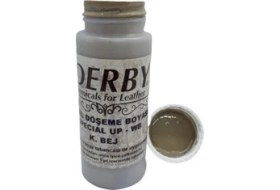 Resim Derby Koyu Bej Deri Oto Koltuk Direksiyon Döşeme Boyası 