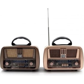 Resim Periboia Klasik Taşınabilir Model Nostaljik Radyo 
