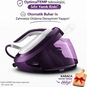 Resim Philips Perfectcare 8000 Serisi Buhar Kazanlı Ütü Akıllı Otomatik Buhar Sıfır Yanık Riski* 1,8 L Çıkarılabilir Su Haznesi Ultra Hafif Ütü 