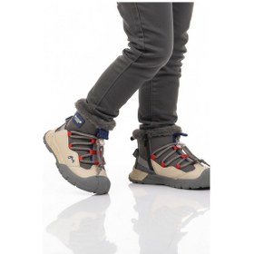 Resim Marcokids Gri İçi Kürklü Erkek Çocuk Düz Bot Çok Renkli 