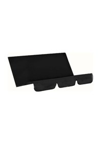 Resim Bahçe Mutfak Dış Mekan Üç Koltuklu Salıncak Koltuk Kılıfı - Su Geçirmez, Solmayan Siyah 190t Poliester Taffeta Siyah Siyah 