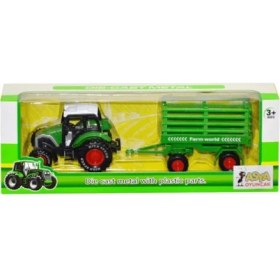 Resim Asya Oyuncak Metal Traktör 955-156-YEŞIL 